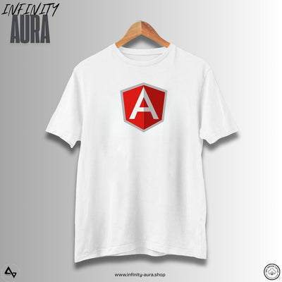 Angular Js–Unisex Half Sleeve T-Shirt for Programmers & Developers| Infinity Aura