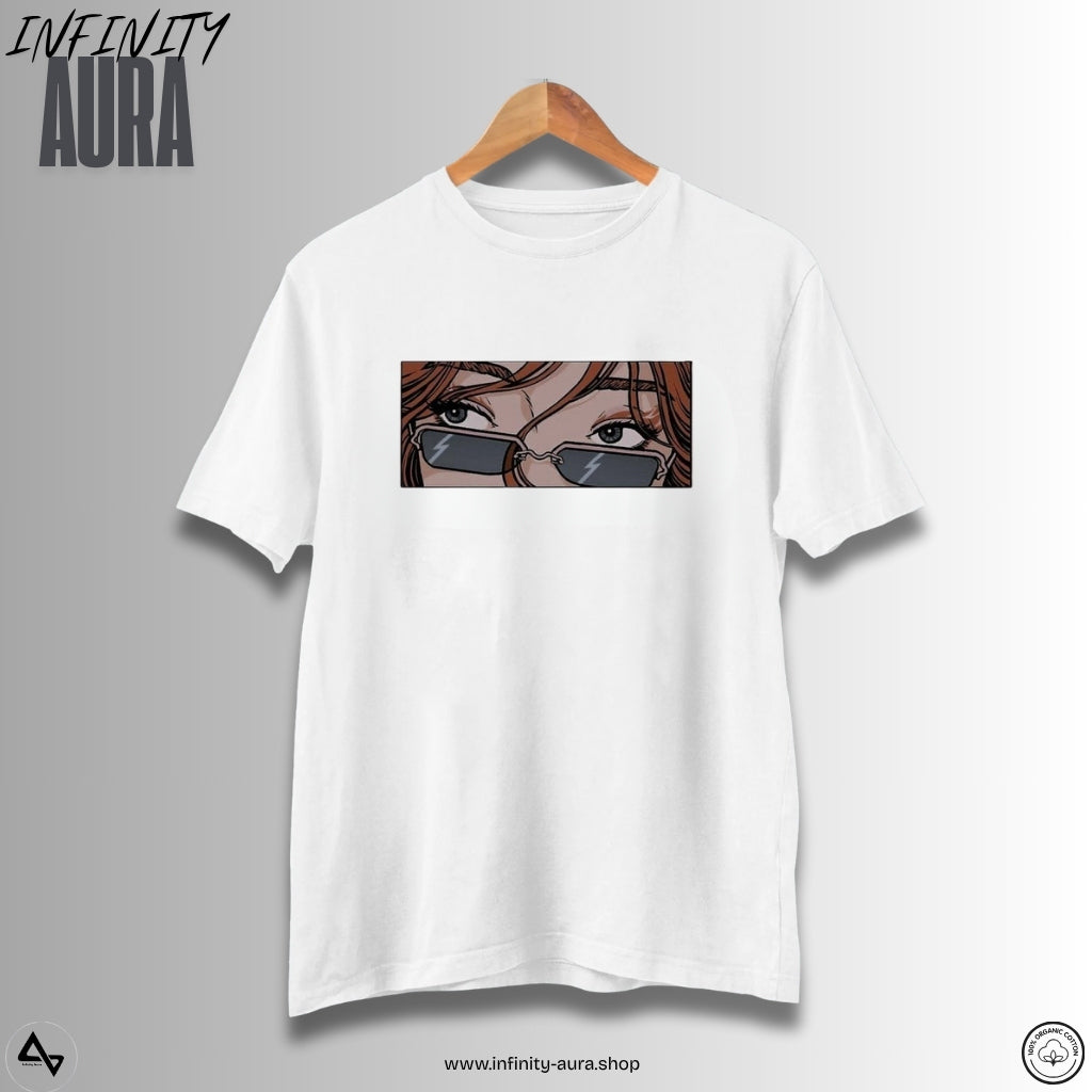 Sassy Gaze – Women’s Half Sleeve Graphic Tee