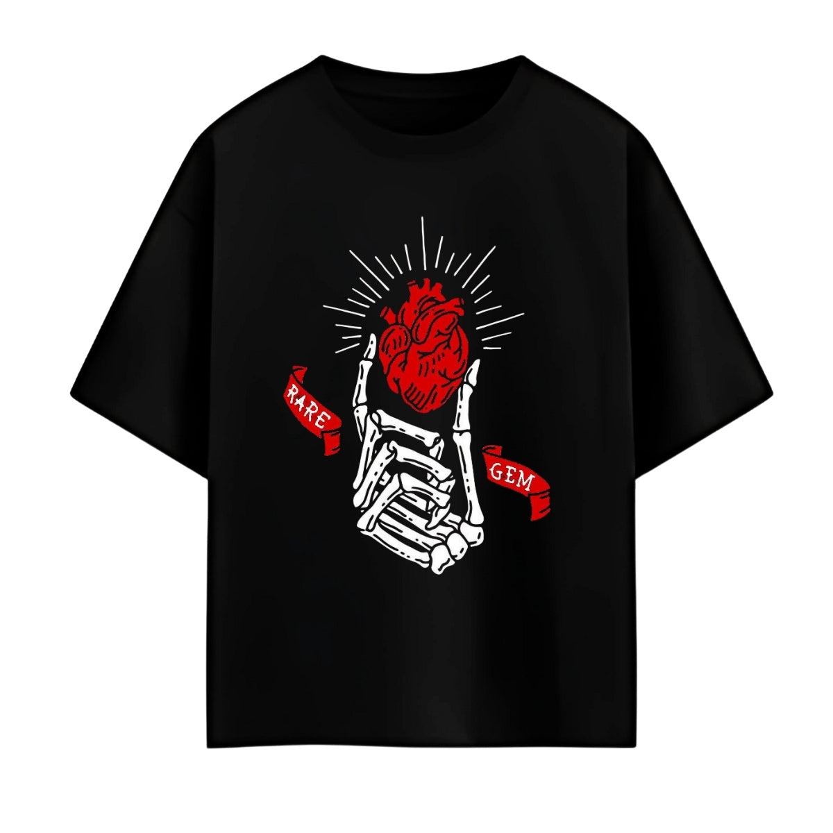 Blinking Heart - Unisex Oversized Graphic Tee