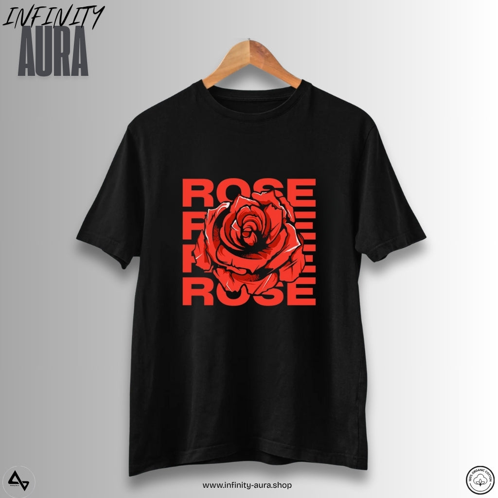 Red Rose – Unisex Half Sleeve Graphic Tee
