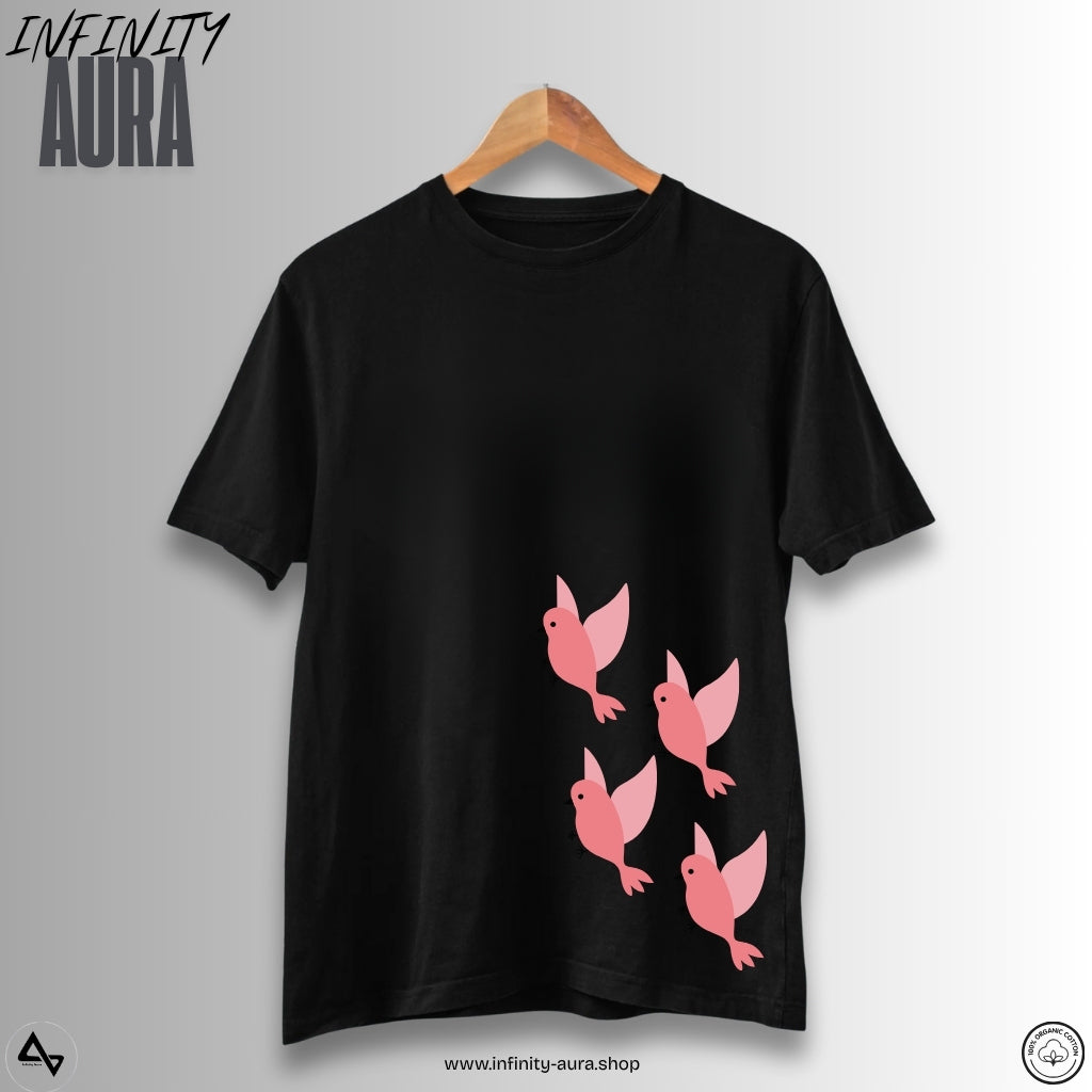Fly Free – Unisex Half Sleeve Graphic Tee