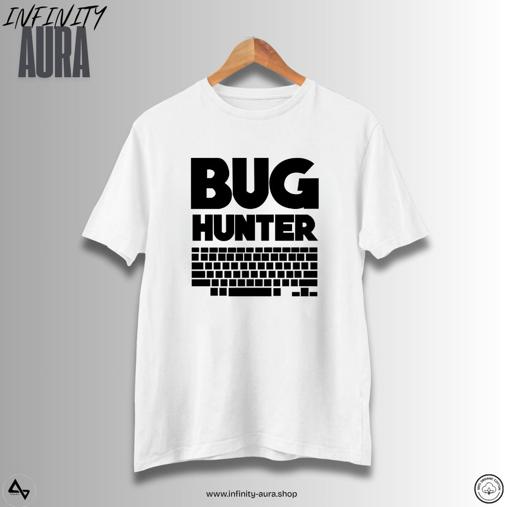 Bug Hunter–Unisex Programmers T-Shirt for Developers, Testers & Coders