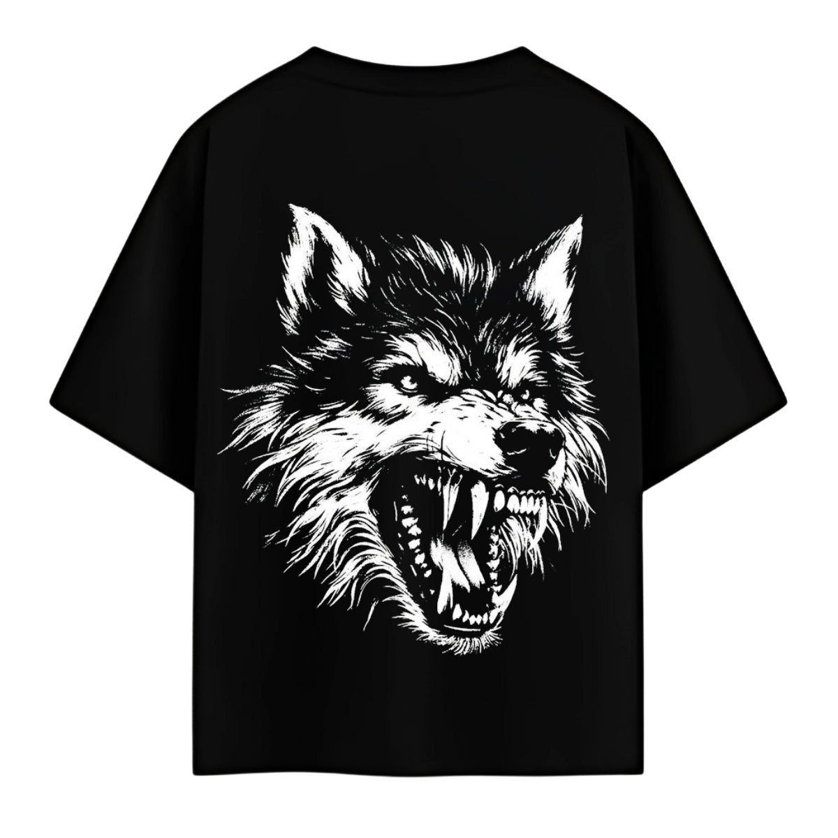 Knight Wolf - Unisex Oversized Graphic Tee