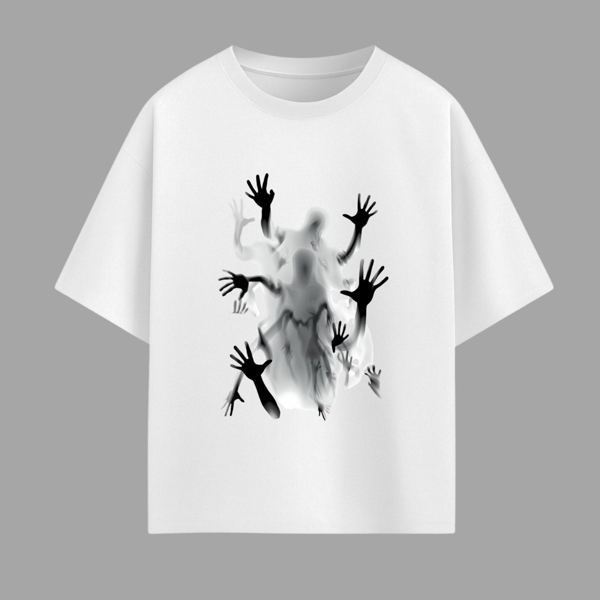 Ghosts Shadow - Unisex Oversized Graphic Tee