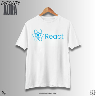 React JS Developer T-Shirt | Unisex Half Sleeve Tee for Programmers & Coders | JavaScript Framework Swag