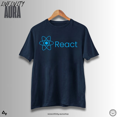 React JS Developer T-Shirt | Unisex Half Sleeve Tee for Programmers & Coders | JavaScript Framework Swag