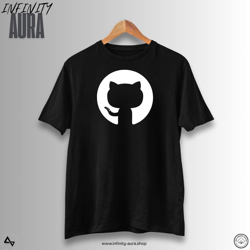 GitHub Logo–Unisex T-Shirt | Cotton Tee for Developers, Coders & Open Source Lovers
