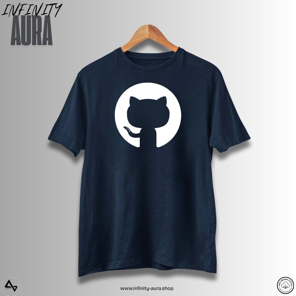 GitHub Logo–Unisex T-Shirt | Cotton Tee for Developers, Coders & Open Source Lovers