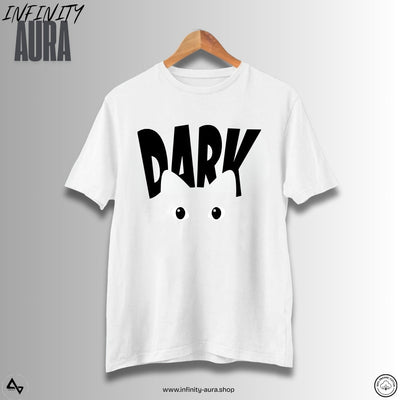 Mysterious Dark Cat - Unisex Half Sleeve  Graphic Tee