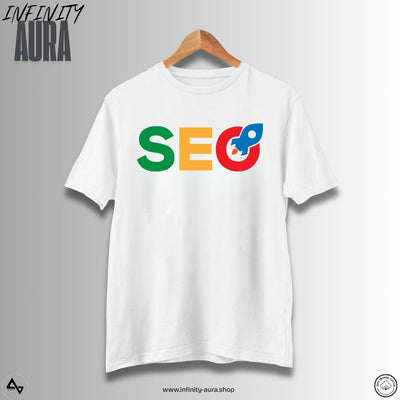 Seo–Unisex Half Sleeve T-Shirt for Programmers & Developers | Infinity Aura