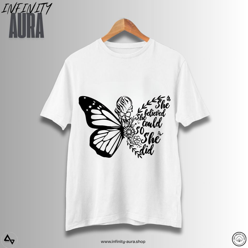 Butterfly Life – Women’s Half Sleeve Graphic Tee