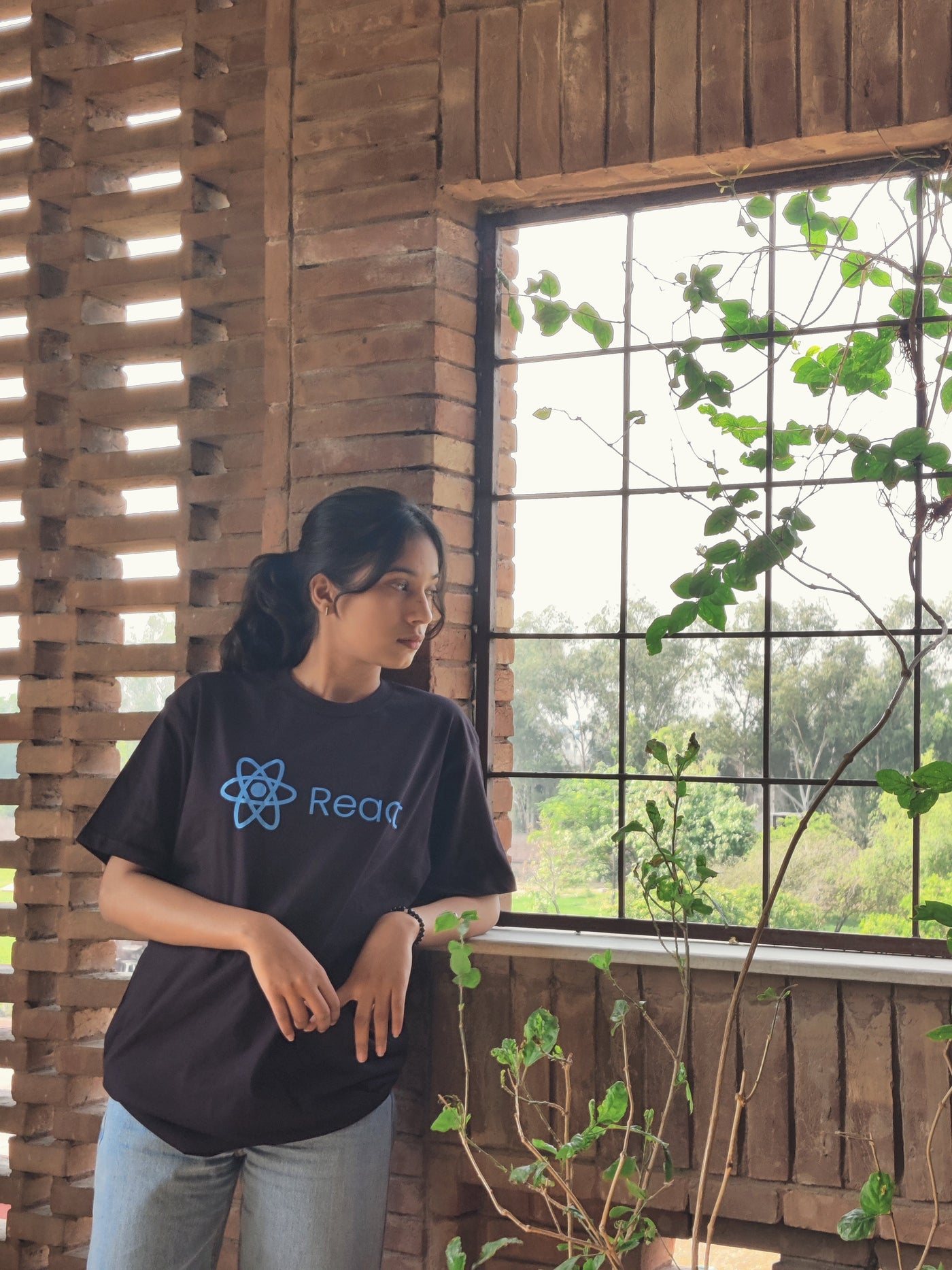 React JS Developer T-Shirt | Unisex Half Sleeve Tee for Programmers & Coders | JavaScript Framework Swag