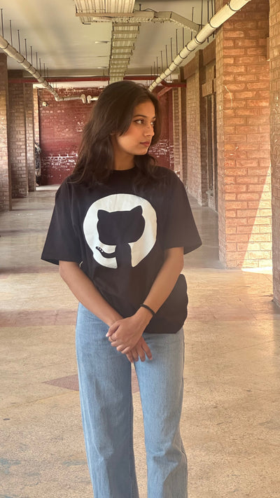 GitHub Logo–Unisex T-Shirt | Cotton Tee for Developers, Coders & Open Source Lovers