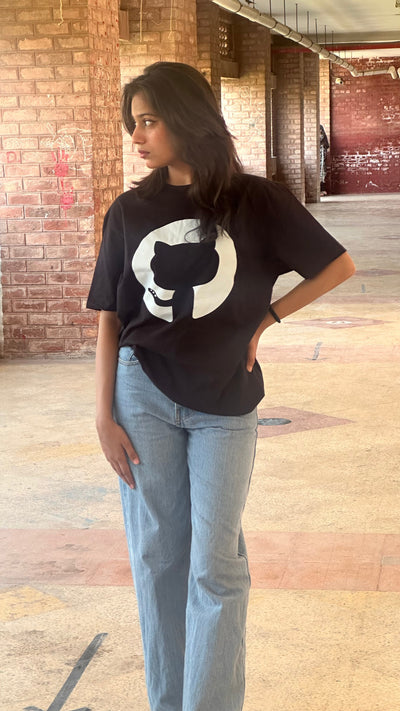 GitHub Logo–Unisex T-Shirt | Cotton Tee for Developers, Coders & Open Source Lovers